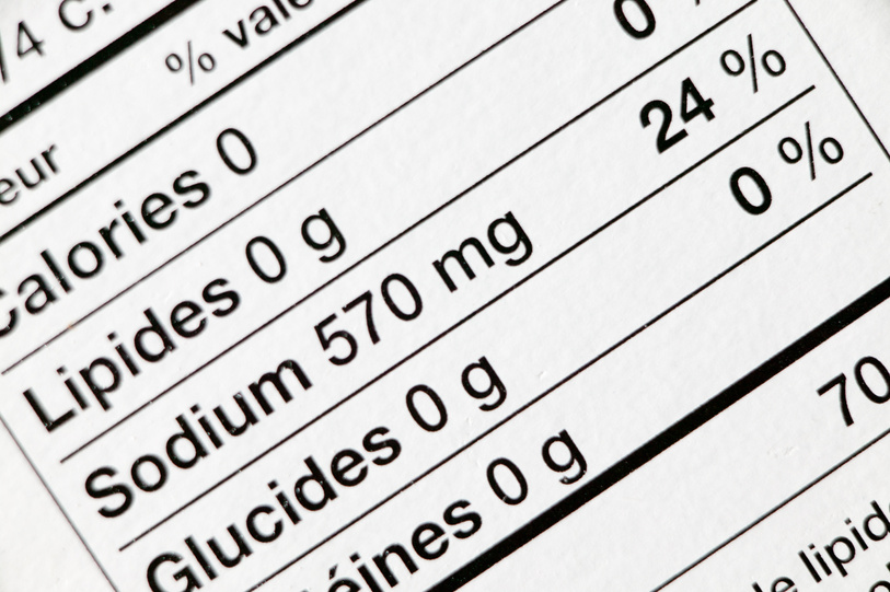 french label on product